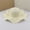 White, variant on Elegant Scalloped Edge Sun Hat Wide Brim Straw Beach Cap Foldable Summer UV Protection Headwear Beige