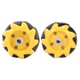thumbnail image 1 of Robot Wheel, Firm Durable Strong Mecanum Wheel, Reliable 48Mm  TT Coupling For Diy Smart Car Accessories, 1 of 8