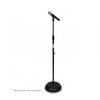PylePro Adjustable Extendable Freestanding Compact Microphone Stand, Black