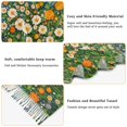 thumbnail image 5 of FORMRS Womens Scarf Winter Soft Long Big Warm Shawls Wrap Tassel Scarves, Orange Floral Garden, 5 of 9