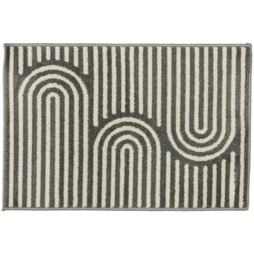 Loomaknoti Terrace Tropic Sedvick 4' x 6' Geometric Indoor/Outdoor Area Rug , Gray/White