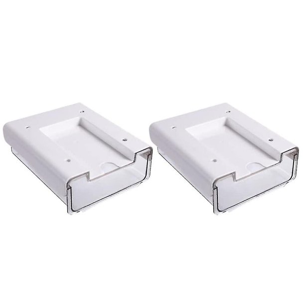 Caja de almacenamiento con cajón debajo del escritorio de 2 piezas compatible con oficina y escuela