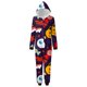 thumbnail image 2 of Family Halloween Pjs Matching Sets Halloween Print Long Sleeve Zippered One Piece Pajama Hooded Jumpsuit Winter Halloween Pjs Family Set, 2 of 4