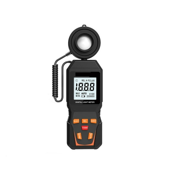 Digital Light Meter Max 200,000Lux Luxmeter Luminance Lux Fc Test Illuminometers Photometer Auto LCD Illuminometer ,Accurate