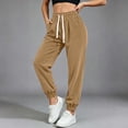 thumbnail image 5 of Guluxicc Corduroy Jogger Pants for Women Drawstring Elastic Waist Ribbed Tapered Pants with Pockets for Everyday Fall Winter, 5 of 8