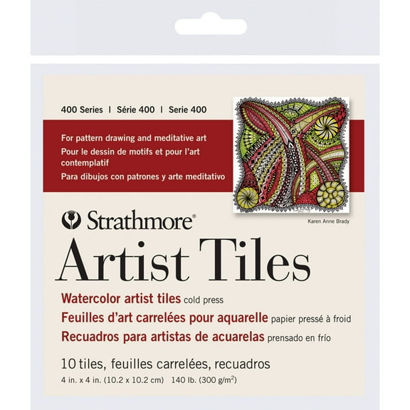 Strathmore Artist Tiles, 4 in x 4 in, Watercolor