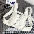 thumbnail image 4 of Bolsa De Pecho Molle Bolsas de chaleco informales para hombres, bolsa de pecho masculina portátil de PU para viajes de senderismo (blanco L) Ehuebsd Para Estrenar, 4 of 6