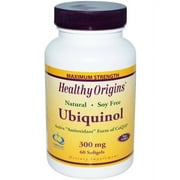 Healthy Origins Ubiquinol, Active Antioxidant form of CoQ10, 300mg, 60 CT