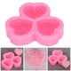 thumbnail image 5 of Molde De Silicona Para Manualidades, 3 Cavidades En Forma De Corazón, Flor Rosa, Chocolate, Fondant, Jabón, Yeso De Aromaterapia, 5 of 7