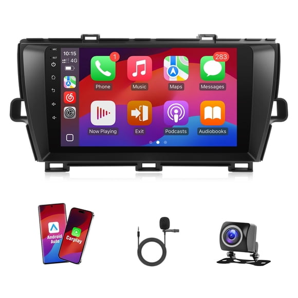 Radio para Auto Leadfan Prius 2010-2015 Pantalla Táctil GPS de 9"