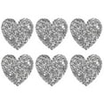 thumbnail image 1 of Uxcell 6-Pack Parches de Corazón de Strass para Planchar 4.5cm Adhesivos Brillantes para DIY/Ropa/Zapatos/Bolsas, 1 of 7