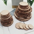 thumbnail image 4 of 12 Uds. Rebanadas de madera Natural, 10, 12cm y 10mm de espesor, rebanadas redondas de madera rústica, 4 of 5