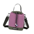 thumbnail image 4 of Bolsa isotérmica para transportar bebidas y botellas de agua, con bolsillo para el teléfono. Verde violeta, 4 of 7