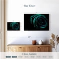 thumbnail image 4 of Elephant Stock Green Flower Wall Art - Horizontal Canvas Wall Art - Living Room Wall Decor - Floral And Botanical Canvas - Teal And Black Decor - 24" x 16", 4 of 8