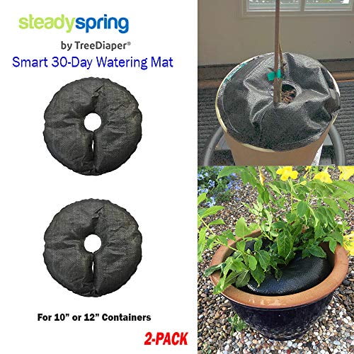 Details about   SteadySpring Smart 30-Day Watering Mat for 10 in or 12 in Containers 8-pack 