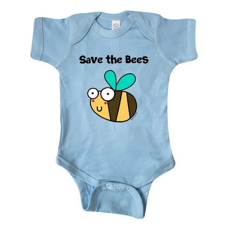 

Inktastic Save the Bees Gift Baby Boy or Baby Girl Bodysuit