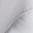 thumbnail image 4 of Pemberly Row Contemporary White Color With Faux Leather Loveseat, 4 of 6