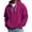 05# Hot Pink, variant on Qwertyu Mokaloha Mens Long Sleeve Shirts Waffle Mokaloha Hoodie Pacificozy Sweatshirt Zipper Drawstring Long Sleeve Hooded Shirts Hot Pink 4XL