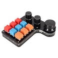 thumbnail image 2 of 9 Keys Programmable Keyboard 3 Knobs One Handed USB Mini Macro Mechanical Gaming Keyboard for Office, 2 of 5