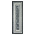 thumbnail image 2 of GlowSol 2' x 6' Runner Rug Modern Geometric Non Slip Bedroom Rugs Contemporary Soft Foldable Accent Rug for Kitchen Laundry Hallway, Gray, 2 of 7