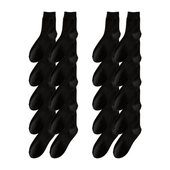 XIEULQP Compression Socks for Women 10 Pairs Print Crew Socks for WoMen Series Colorful Pattern Novelty Cute Unisex Socks Running Socks Womens Black