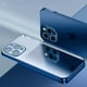 thumbnail image 2 of Luxury Plating Square Frame Matte Soft Silicone Case for iPhone 11 12 13 Pro Max Mini XR X XS 7 8 Plus SE 2020 Transparent Cover, 2 of 4