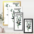 thumbnail image 4 of Designart 'Ancient Green Leaves Plants VIII' Traditional Framed Art Print, 4 of 4