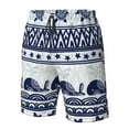 thumbnail image 5 of Kll Sea Underwater Animals1 Men'S Casual Summer Beach Shorts Hawaiian Shorts With Pockets-X-Large, 5 of 9