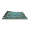 thumbnail image 2 of Ahgly Company Indoor Square Oriental Light Blue Industrial Area Rugs, 4' Square, 2 of 4
