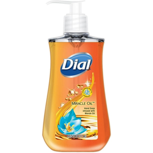 Dial Miracle Oil Liquid Hand Soap Infused with Marula Oil, 9.375 fl oz
