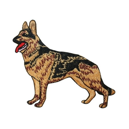 ID 2763 German Shepherd Dog Patch Puppy Breed Pet Embroidered Iron On (Best Place To Put Thrive Patch)
