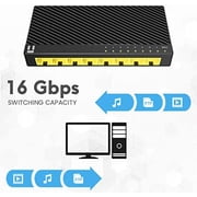 Netis ST3108GC 8 Port 10/100/1000Mbps Gigabit Desktop Switch | Fanless Quiet Design