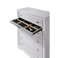 thumbnail image 2 of Contemporary Solid Wood Chest With Jewelry Drawer, White, 2 of 2