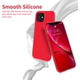 thumbnail image 3 of IBAOLEA Compatible avec Étui iPhone 11, Étui de Protection en Silicone Liquide Mince avec Doublure en Microfibre Douce 6.1 Pouces, (Vert Pin) Rouge, 3 of 7