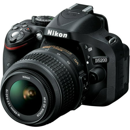 Nikon D5200 Digital SLR Camera with 24.1 Megapixels and 18-55mm Lens Included (Available in multiple