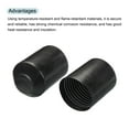 thumbnail image 4 of Uxcell 3Pcs Heat Shrink End Cap 110mm ID x 130mm L 2:1 Ratio Heat Shrink Tube Cap Black, 4 of 5