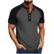 thumbnail image 2 of pstuiky camisetas de hombre, Blusa informal de manga corta con cuello vuelto y media cremallera para hombre camisas casuales para hombre s, 2 of 7