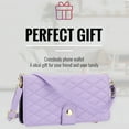 thumbnail image 4 of Decase for iPhone 13 Wallet Phone Case with Crossbody Lanyard Strap & Wrist Strip,Shockproof Stylish Zipper Pockets Case with Card Slots+Cash Slots,PU Leather Flip Folio Book Design,Purple, 4 of 12
