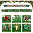 thumbnail image 2 of Christmas Garland Decorations, 9FT Christmas Garland with Lights Pre-lit Artificial Garland for Stair Decoration with Pinecones, Spruce, Berry Clusters for Indoor Fireplace, Railings Outdoor Decor, 2 of 12