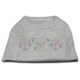 thumbnail image 1 of Tropical Flower Rhinestone Shirts Grey Xs (8), 1 of 1