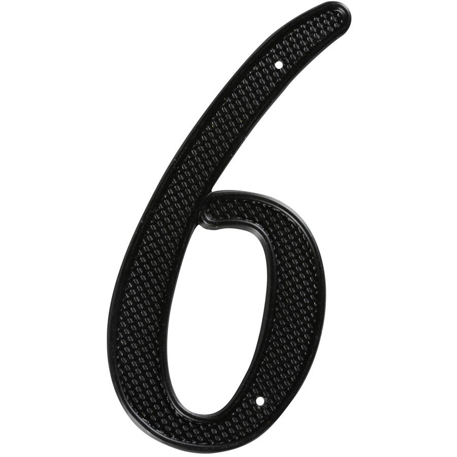 Stanley Hardware 579948 4" Black 6 or 9 House Numbers