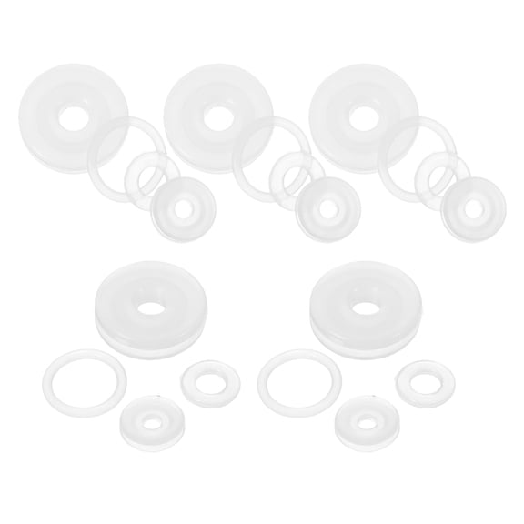 Toyvian 20Pcs Pressure Cooker Float Valve Gasket Replacement Kit Universal Fit White