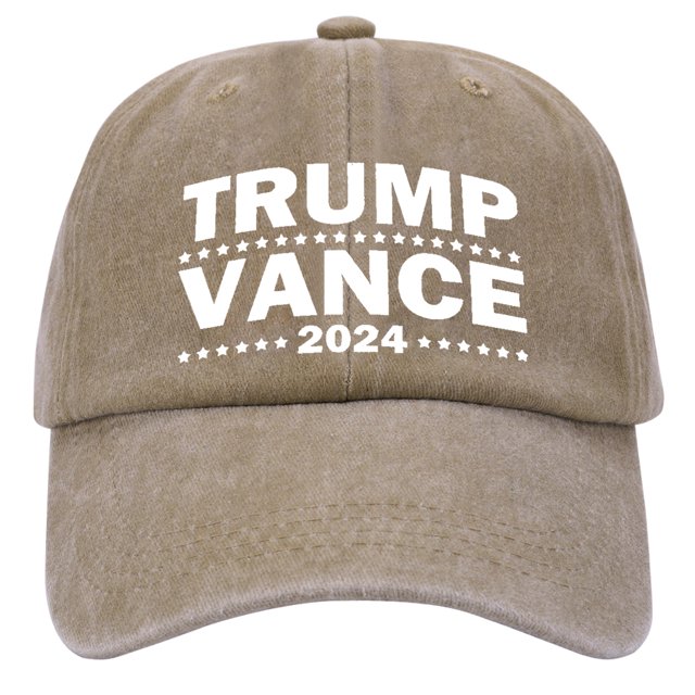 Sombrero Bordado para Papá Camionero Trump Vance 2024 Transpirable Hombres Y Mujeres Rojo