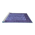 thumbnail image 2 of Ahgly Company Machine Washable Indoor Rectangle Abstract Blue Modern Area Rugs, 7' x 9', 2 of 4