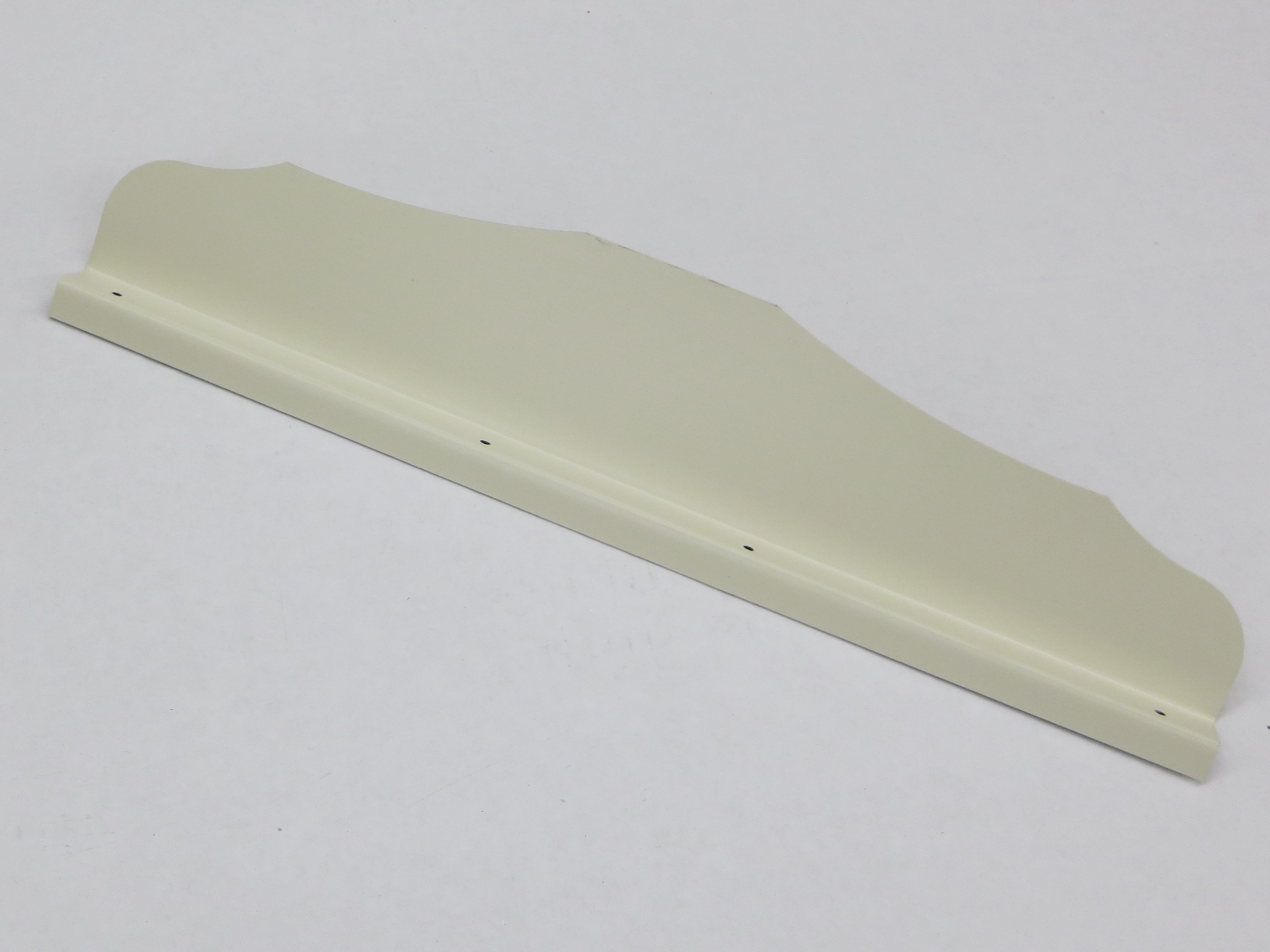 Straight Ornamental Gutter Valley Splash Guard ALMOND 3 ct