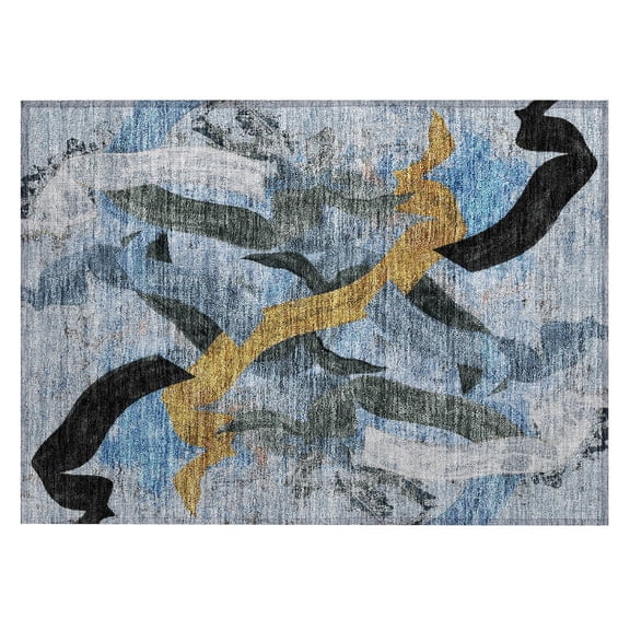 Dalyn Rugs Machine Washable Indoor/Outdoor Chantille ACN2191 Denim 1'8" x 2'6" Rug