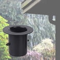 thumbnail image 2 of RYUJNDK Rain Chain Gutter Adapter Black Stainless Steel Texture Metal Rain Water Catcher Suitable for Roof Drainage Systems, 2 of 7