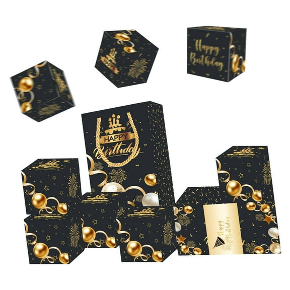 Sinyiin Modern Popup Money Holder Box 10 Customizable Inserts For Celebration Handmade Surprise Gift Box For Birthdays