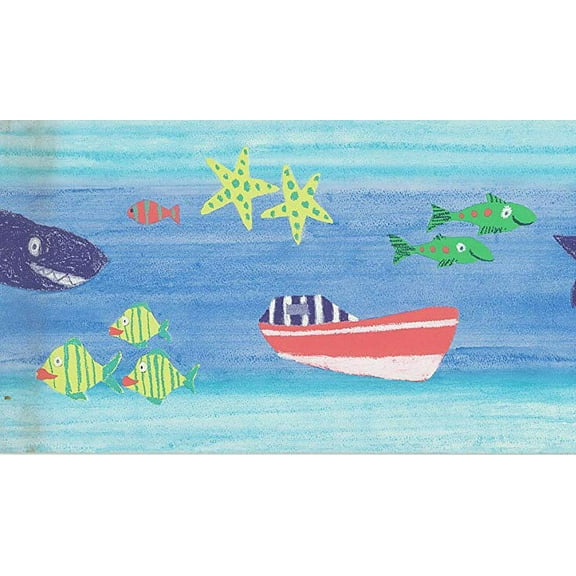 879860 Comical Tropical Fish Wallpaper Border 329b27972