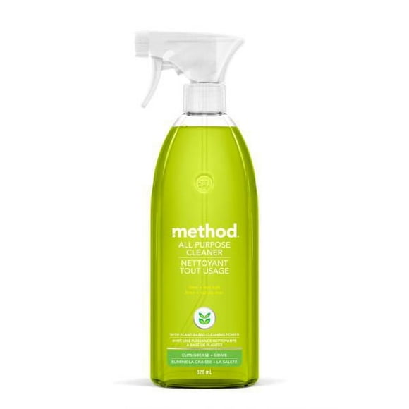 Method Pulvérisateur de nettoyant tout usage pour les surfaces, Lime + sel de mer, 828 mL Mettre fin à la saleté.